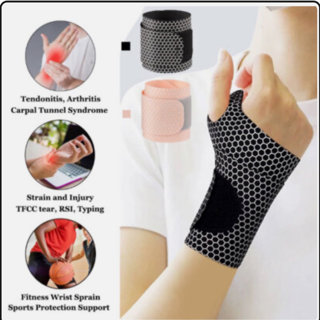 Black Wrist Brace Support